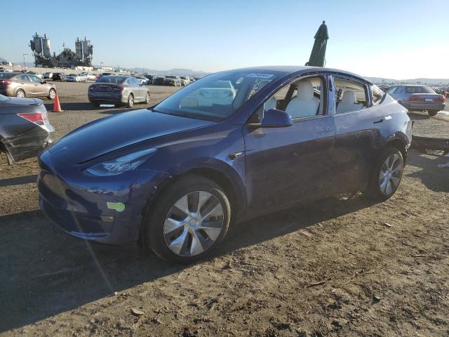 7SAYGDEE8NF444023 - 2022 TESLA MODEL Y BLUE photo 1