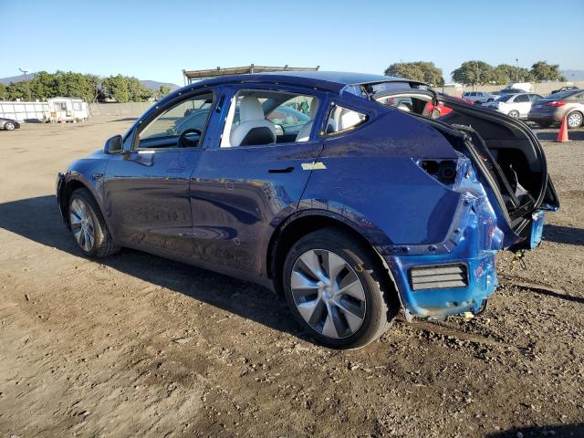 7SAYGDEE8NF444023 - 2022 TESLA MODEL Y BLUE photo 2