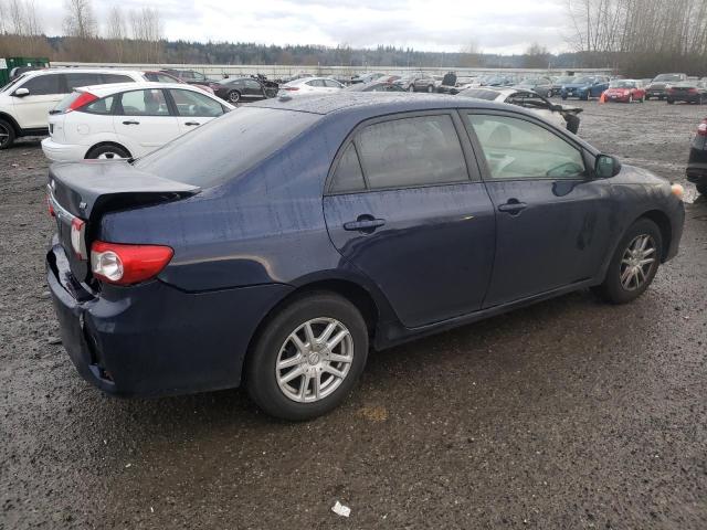 JTDBU4EE4B9158641 - 2011 TOYOTA COROLLA BASE BLUE photo 3