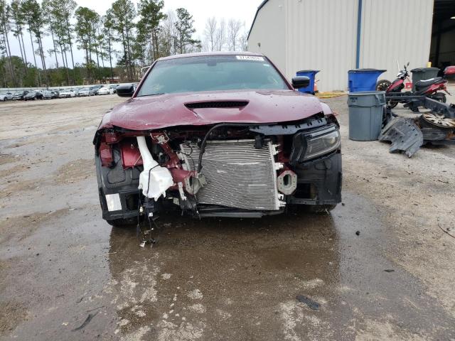 2C3CDXCT3NH126084 - 2022 DODGE CHARGER R/T MAROON photo 5