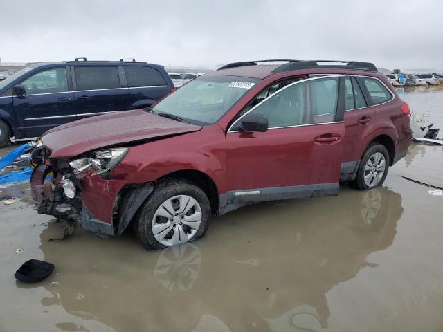 4S4BRBAC4B3406007 - 2011 SUBARU OUTBACK 2.5I RED photo 1