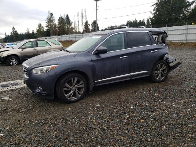 5N1AL0MMXDC312738 - 2013 INFINITI JX35 GRAY photo 1