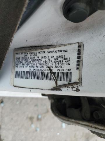 1Y1SK536XRZ041160 - 1994 GEO PRIZM BASE WHITE photo 13