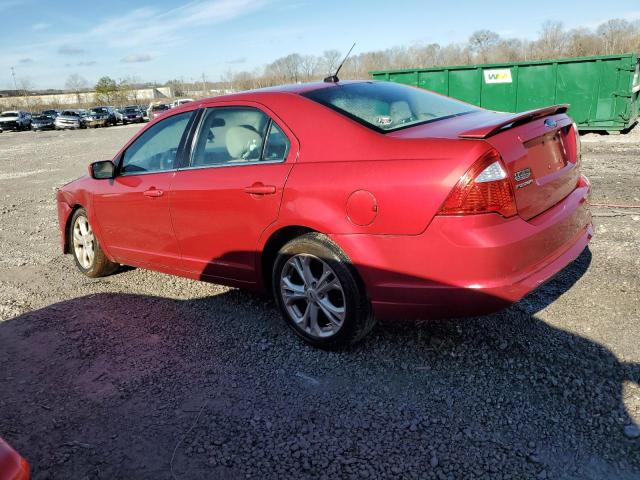 3FAHP0HA8CR292454 - 2012 FORD FUSION SE RED photo 2