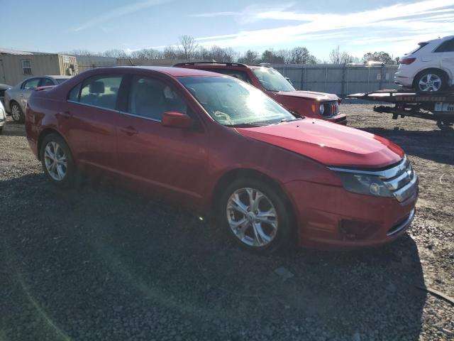 3FAHP0HA8CR292454 - 2012 FORD FUSION SE RED photo 4