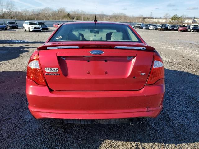 3FAHP0HA8CR292454 - 2012 FORD FUSION SE RED photo 6