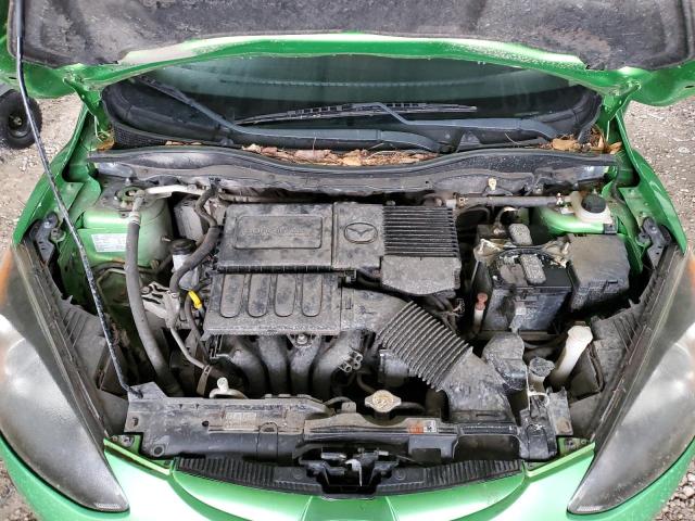 JM1DE1HZ0B0128477 - 2011 MAZDA MAZDA2 GREEN photo 11