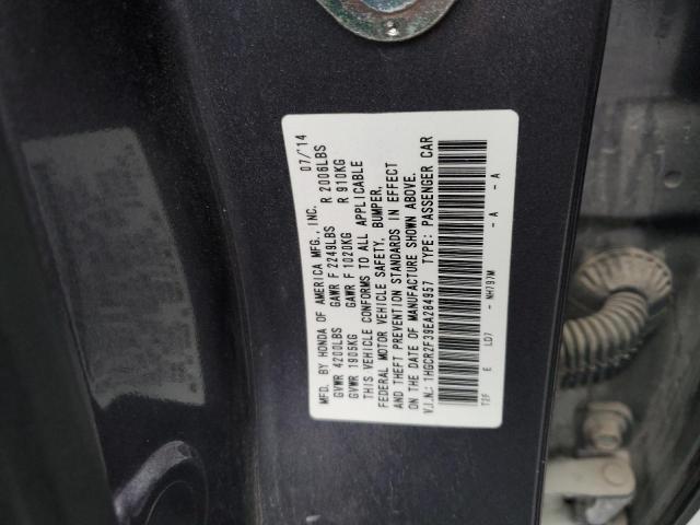 1HGCR2F39EA284957 - 2014 HONDA ACCORD LX GRAY photo 12