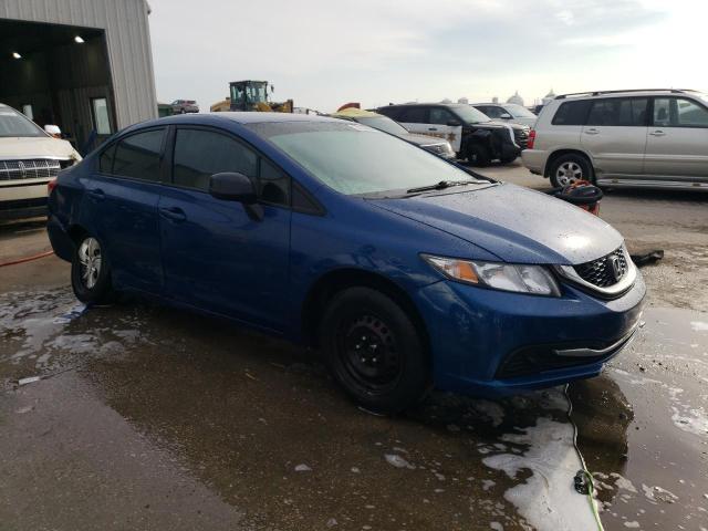 19XFB2F54DE097512 - 2013 HONDA CIVIC LX BLUE photo 4