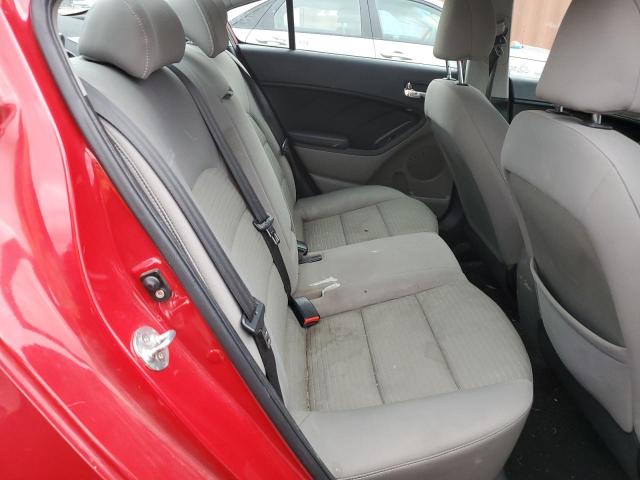 KNAFX4A66E5204552 - 2014 KIA FORTE LX RED photo 10