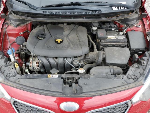 KNAFX4A66E5204552 - 2014 KIA FORTE LX RED photo 11