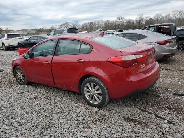 KNAFX4A66E5204552 - 2014 KIA FORTE LX RED photo 2