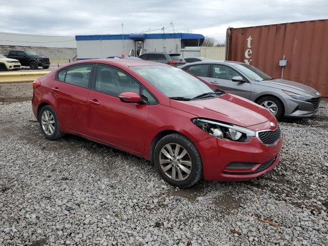 KNAFX4A66E5204552 - 2014 KIA FORTE LX RED photo 4