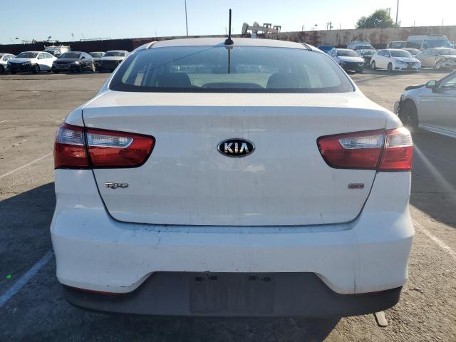 KNADM4A33G6667820 - 2016 KIA RIO LX WHITE photo 6