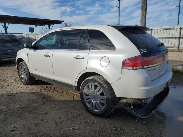 2LMDJ8JC1ABJ32920 - 2010 LINCOLN MKX WHITE photo 2