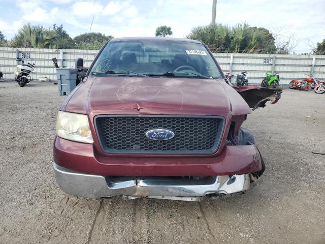 1FTPX12525NB89205 - 2005 FORD F150 BURGUNDY photo 5