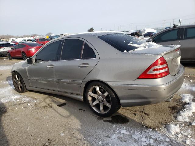 WDBRF52H57F919990 - 2007 MERCEDES-BENZ C 230 SILVER photo 2