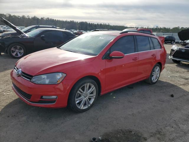 3VWCA7AU1FM512969 - 2015 VOLKSWAGEN GOLF SPORT TDI S RED photo 1