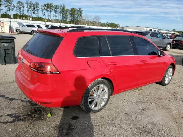 3VWCA7AU1FM512969 - 2015 VOLKSWAGEN GOLF SPORT TDI S RED photo 3