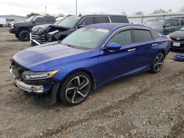 1HGCV1F34KA140136 - 2019 HONDA ACCORD SPORT BLUE photo 1