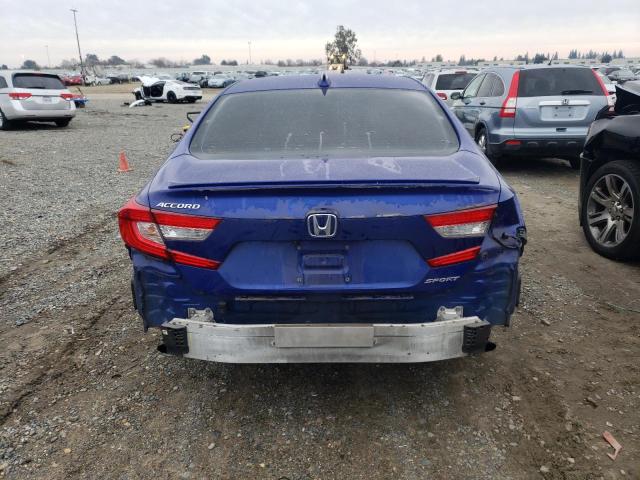 1HGCV1F34KA140136 - 2019 HONDA ACCORD SPORT BLUE photo 6