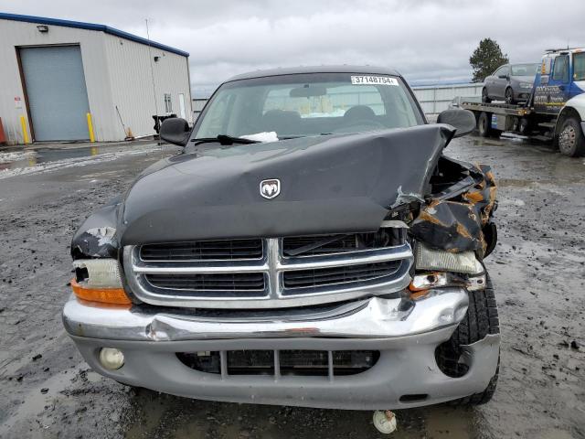 1B7HG48N52S653498 - 2002 DODGE DAKOTA QUAD SLT BLACK photo 5