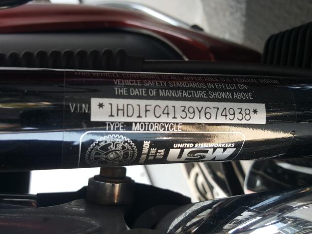 1HD1FC4139Y674938 - 2009 HARLEY-DAVIDSON FLHTCU  photo 10