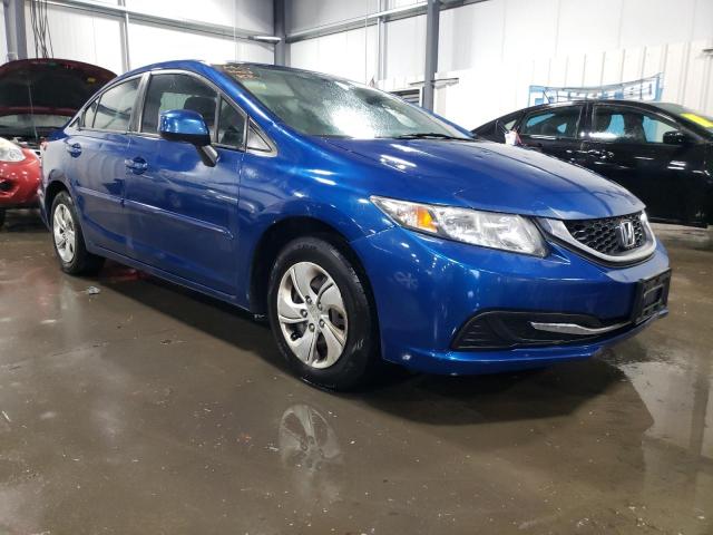 2HGFB2F5XDH566589 - 2013 HONDA CIVIC LX BLUE photo 4