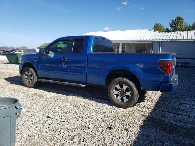 1FTFX1EF4DKE32349 - 2013 FORD F150 SUPER CAB BLUE photo 2