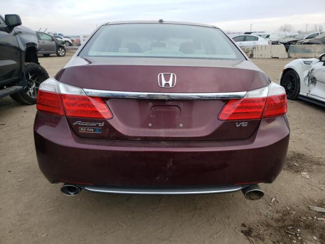 1HGCR3F86EA028826 - 2014 HONDA ACCORD EXL BURGUNDY photo 6