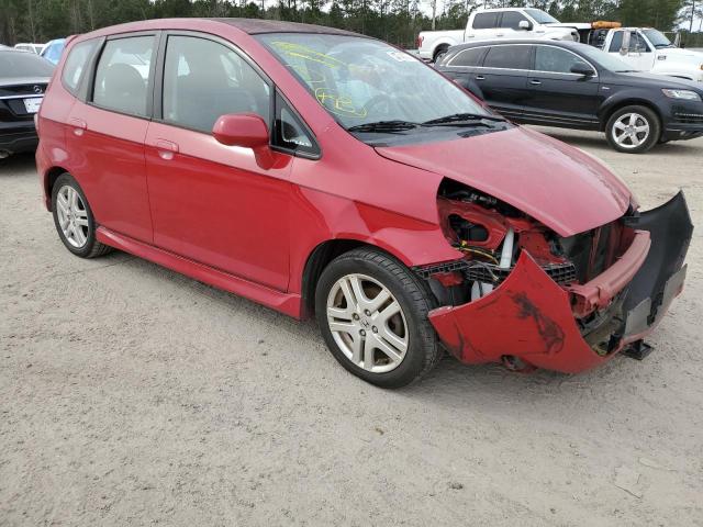 JHMGD38617S025676 - 2007 HONDA FIT S 红色 照片 4