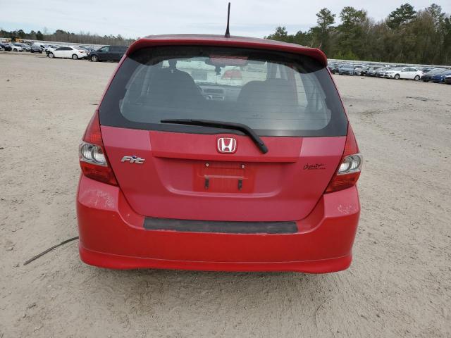 JHMGD38617S025676 - 2007 HONDA FIT S 红色 照片 6