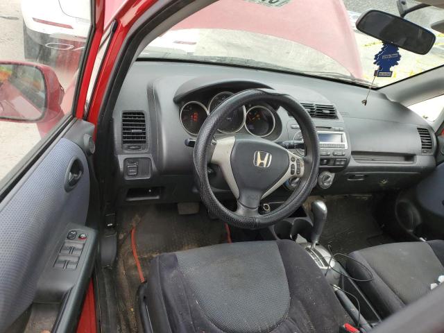 JHMGD38617S025676 - 2007 HONDA FIT S RED photo 8