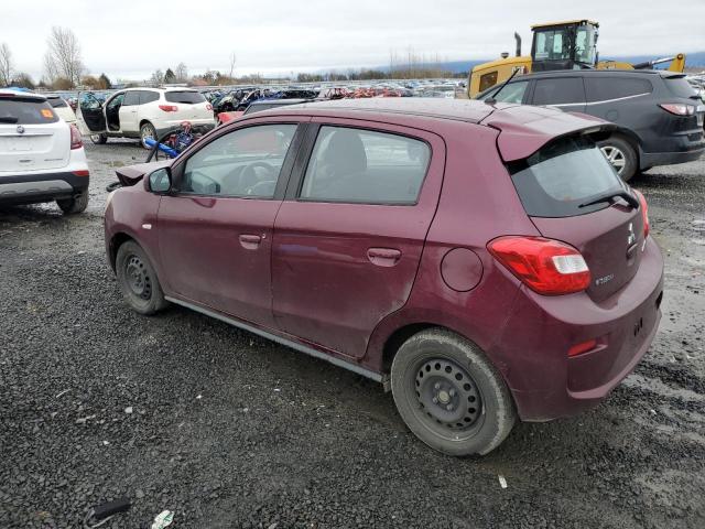 ML32A3HJ4HH014567 - 2017 MITSUBISHI MIRAGE ES MAROON photo 2