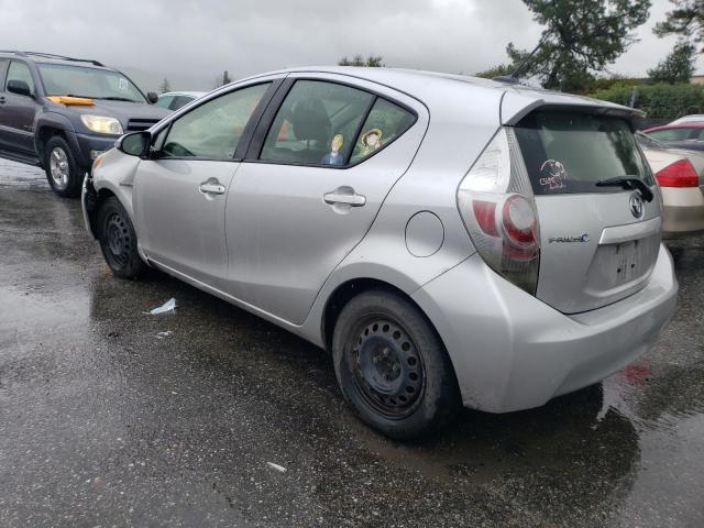 JTDKDTB3XC1026951 - 2012 TOYOTA PRIUS C SILVER photo 2