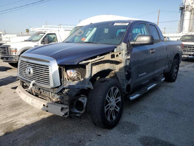 5TFRM5F12CX039046 - 2012 TOYOTA TUNDRA DOUBLE CAB SR5 BLUE photo 1