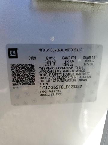 1G1ZG5ST8LF020322 - 2020 CHEVROLET MALIBU RS Gümüş foto 13