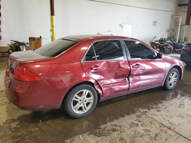 1HGCM56386A038242 - 2006 HONDA ACCORD SE MAROON photo 3