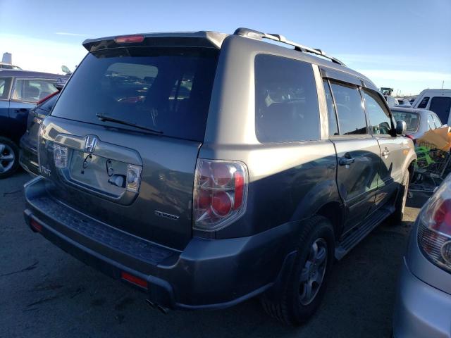 2HKYF18767H527059 - 2007 HONDA PILOT EXL GRAY photo 3