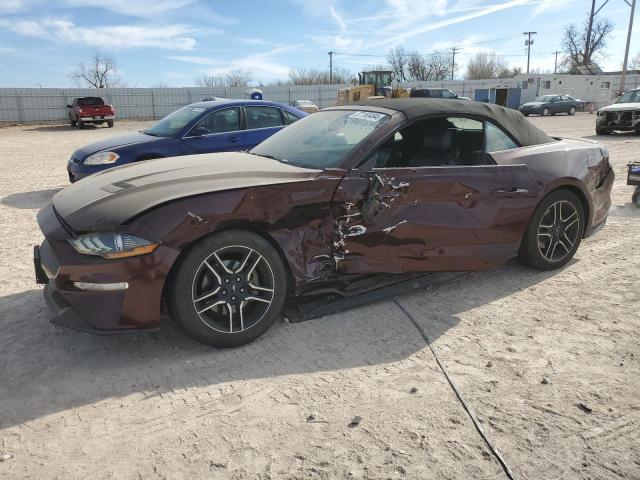 1FATP8UH9J5156202 - 2018 FORD MUSTANG MAROON photo 1