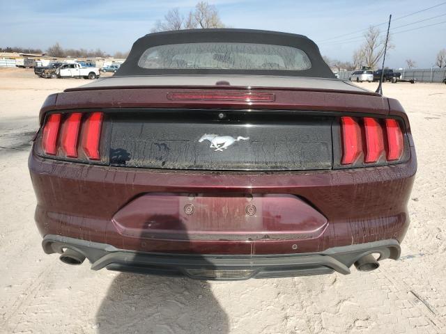 1FATP8UH9J5156202 - 2018 FORD MUSTANG MAROON photo 6