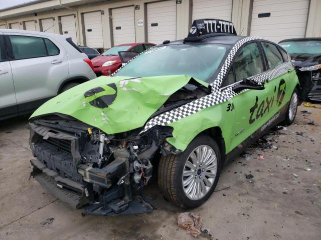 3FA6P0UU4GR332929 - 2016 FORD FUSION S HYBRID GREEN photo 1