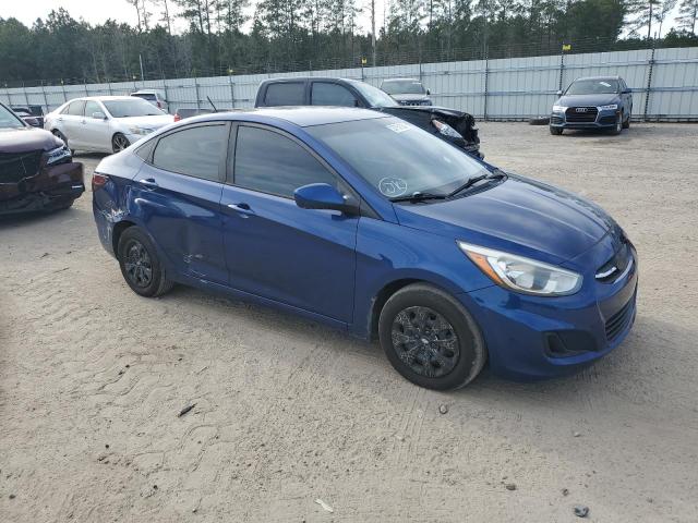 KMHCT4AEXHU292553 - 2017 HYUNDAI ACCENT SE BLUE photo 4