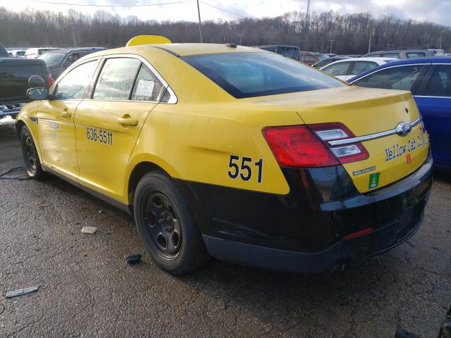 1FAHP2L81DG146776 - 2013 FORD TAURUS POLICE INTERCEPTOR YELLOW photo 2