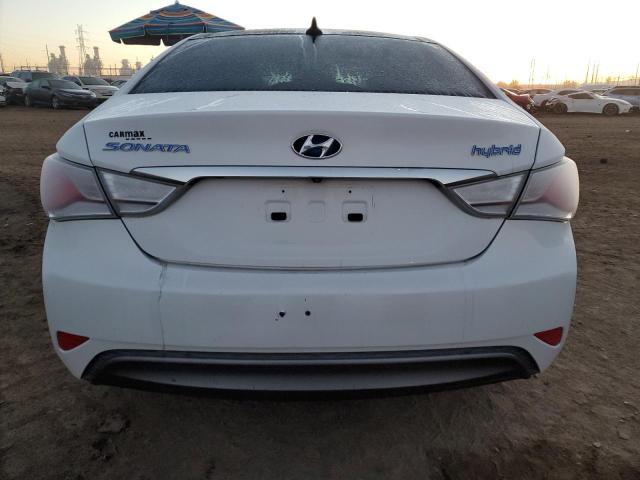 KMHEC4A42BA014075 - 2011 HYUNDAI SONATA HYBRID WHITE photo 6