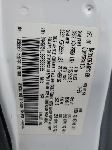 2A4GP54L06R650595 - 2006 CHRYSLER TOWN & COU TOURING WHITE photo 13