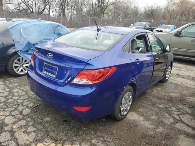 KMHCT4AE6DU487804 - 2013 HYUNDAI ACCENT GLS BLUE photo 3