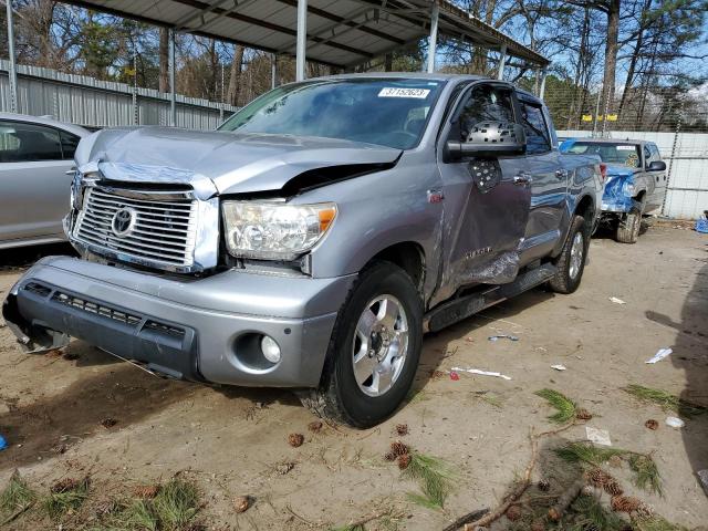 5TFHW5F19CX227469 - 2012 TOYOTA TUNDRA CREWMAX LIMITED GRAY photo 1