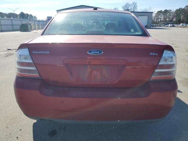 1FAHP24WX9G107995 - 2009 FORD TAURUS SEL RED photo 6