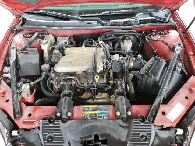 2G1WT55N289117883 - 2008 CHEVROLET IMPALA LT RED photo 11